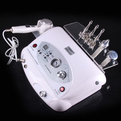 Portable 3in1 diamond dermabrasion ultrasonic facial probe hot&amp;cold hammer lift for sale