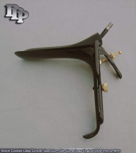 Black Coated Leep Graves Speculum Lrage Ob-Gyneclogy Surgical DDP Instruments