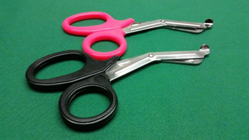 6 emt paramedic utility bandage shears ems ent scissors 7.5&#034; purple + black for sale