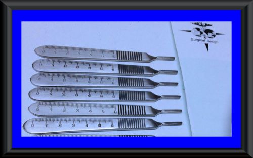 6 B.P Scalpel Handle WITH SCALES Surgical Dental Veterinary Instruments