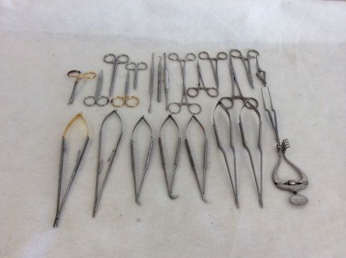 Neuro Surgical Instrument Lot Scissors Scalp Retractor Needle Holder 22pcs Vet