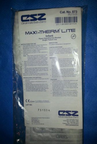 873 Maxi Therm Maxi Therm Lite Cincinnati Sub Zero  Infant hypothermia blanket