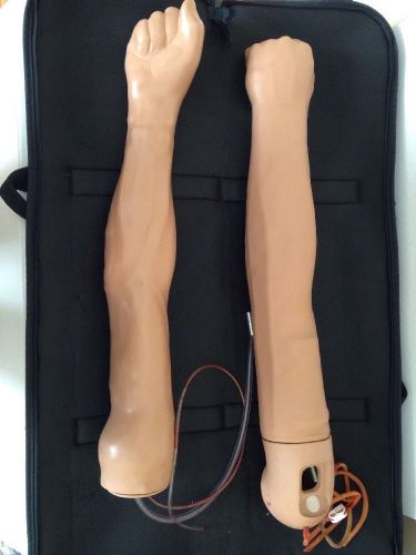 Two Adult Venipuncture and Injection Training Arm Medical Phlebotomy Simulator
