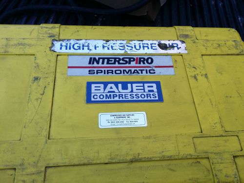 BAUER COMPRESORS INTERSPIRIO SPIROMATIC HIGH PRESHURE FOR INDUSTRIAL USE
