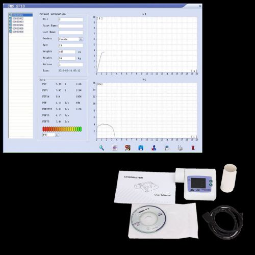 Sale digital spiromet lung volume device software analysis daily home healthcare for sale