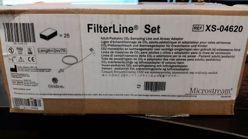 Oridion xs-04624 microstream filterline set adult-pediatric co2 - box of 25 for sale