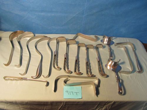 Assorted Retractor Surgical Instruments  (QTY-18)