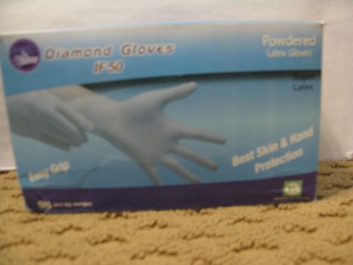Latex Powdered Gloves, Box of 95, Diamond IF 50 Size XL