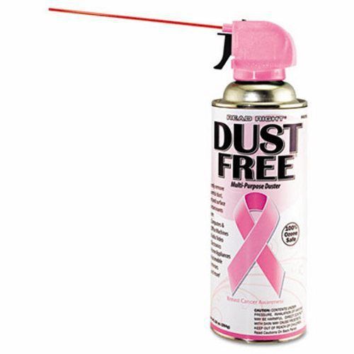 Read Right Pink Ribbon Compressed Gas Duster, 10oz Cans, 6 per Pack (REARR3750)