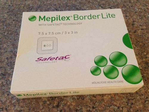 MOLNLYCKE, Mepilex Border Lite, 3&#034; x 3&#034; One 5/bx  #281200, new in sealed box