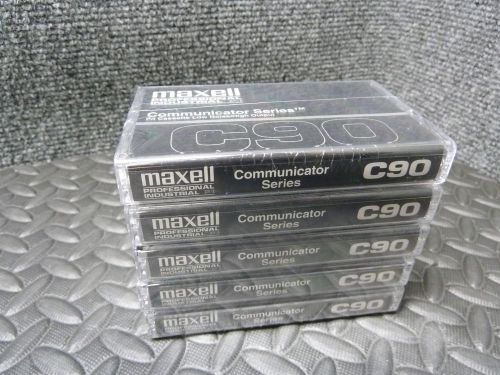 FREE SHIPPING! NEW SEALED PACK OF 5 MAXELL C90 PROFESSIONAL DICTATION CASSETTES