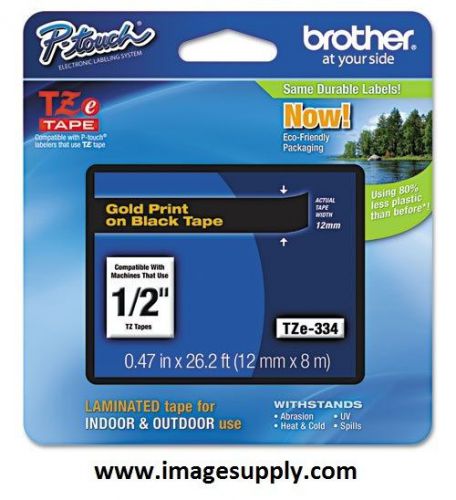 Brother p-touch tz-334 label tape tze334 tz334 tze-334 *genuine brother* pt-1880 for sale