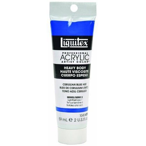 Liquitex Professional Heavy Body Acrylic Paint 59 ml tube, Cerulean Blue Hue