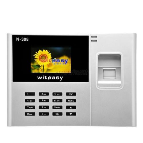 Biometric Fingerprint Time Clock Recorder Employee Digital Machine Realand N308