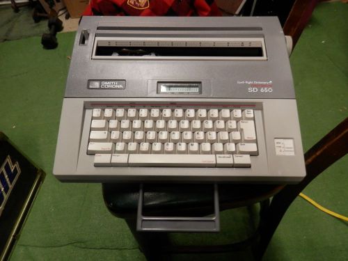 Smith Corona sepp right dictionary SD650 memory typewriter 5A SD 650 works