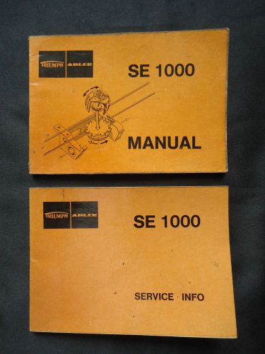 Triumph Adler SE 1000 Manual &amp; Service Information Booklets Printed in Germany