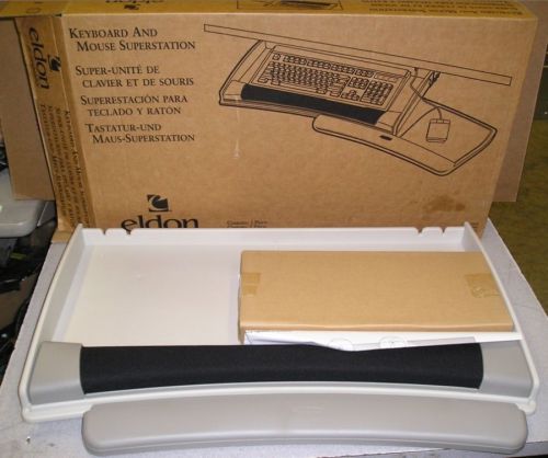 New Eldon #60553 Platinum Keyboard &amp; Mouse Desk Drawer Super Station