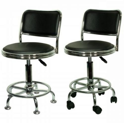 Amerihome undersized stool w/low profile backrest &amp; casters bs2088cset for sale