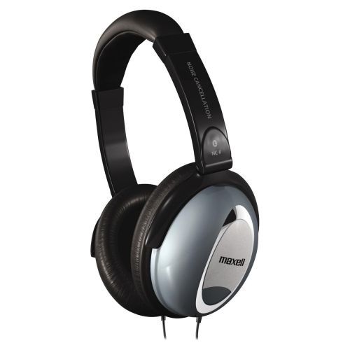 Maxell hp/nc-ii noise cancellation headphone - wired  - binaural - ear-cup for sale