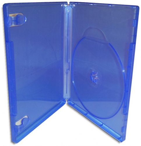 Single =PLAYSTATION/PS4= 14mm Translucent Blue Replacement Game Case 50-Pak