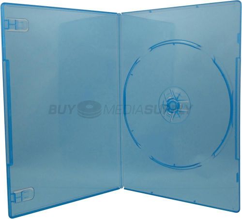 7mm slimline clear blue 1 disc dvd case - 200 pack for sale