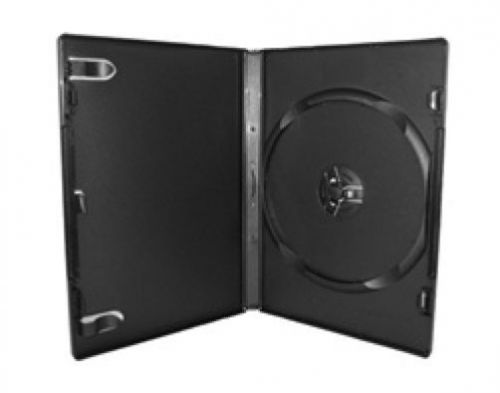 50 PREMIUM STANDARD Black Single DVD Cases 14MM (100% New Material)