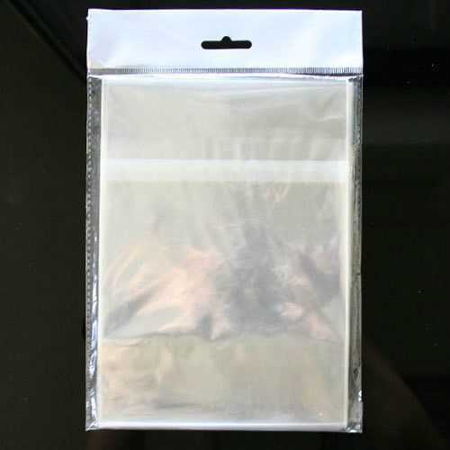 50-pk clear resealable opp plastic bags wrap for 12mm blu ray blu-ray dvd cases for sale