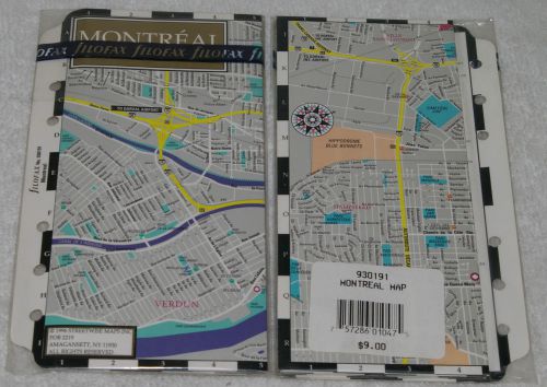 FILOFAX Personal MAP Montreal Refill Insert Organizer Agenda Diary
