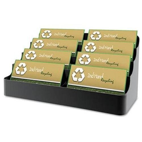 Deflect-o 8 Compartment Business Card Holder - 3.9&#034; X 7.9&#034; X 3.6&#034; - (90804)