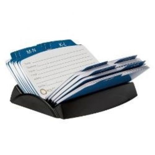 Rolodex Petite Open Tray Card File Holds 125 Cards of 2.25 x 4 Inches  Black (67