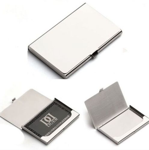 Business name credit id card holder box metal stainless steel pocket box case hs for sale
