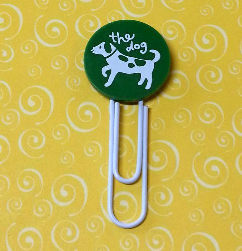 Cute dog book mark + assorted colors regular shape paper clips * brand new for sale