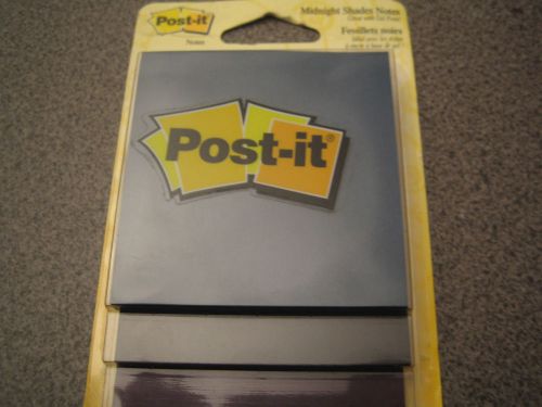 BLACK Post-it Sticky Notes Midnight Shades Black Navy Purple Post-it Art 15 pads