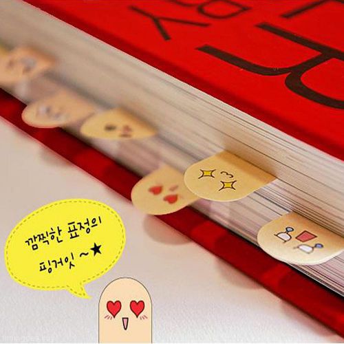 Stationery  post-it bookmark point marker fun emoticon memo sticky note sticker for sale