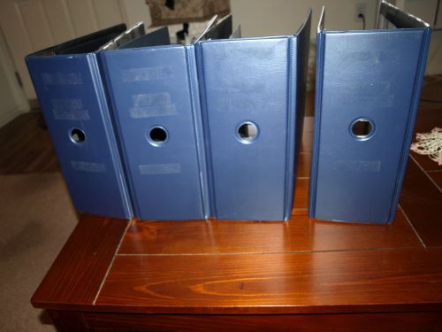 4  Cardinal 3&#034; Easy Open One-Touch D-Ring Binders Navy