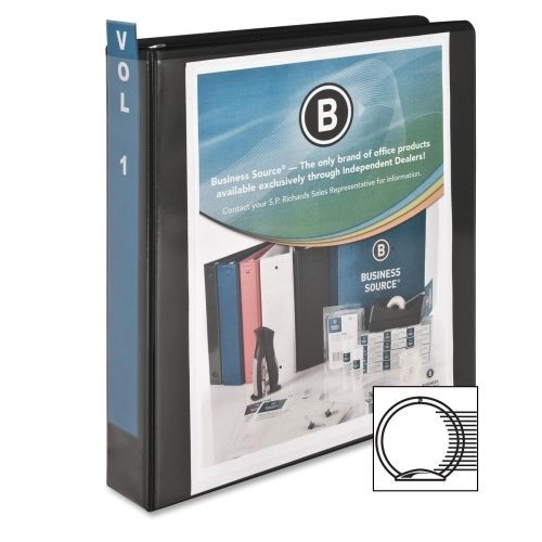 Business Source Standard Presentation Binder  - 1.5&#034; -Black - BSN09982