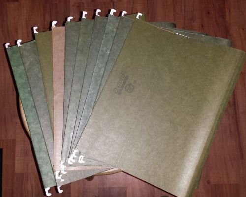 50 Reinforced Hanging File Folders - Used  - 8 1/2 inches x 11 inches