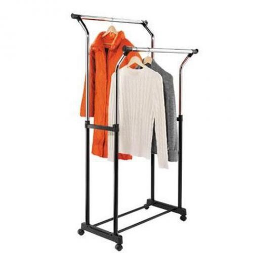 Double flared garment rack blk gar-01119 for sale