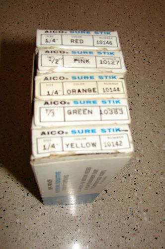 NEW Vintage Aico Pressure Stik Strip Index Tabbing 28 feet multiple colors sizes