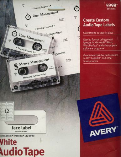 Avery 5998 Laser Cassette Tape Labels-Hipster Alert!!!