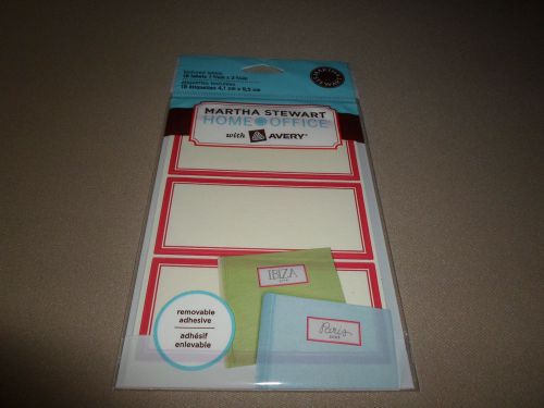 18 Martha Stewart Home Office Textured Labels~1 5/8&#034; X 3 3/4&#034;, NEW IN PACKAGE!
