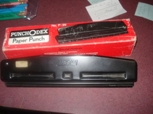 Rolodex PunchODex Paper Punch No. P-39 in Original Box nice cool