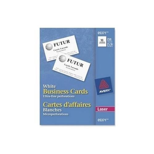 Avery 5371 Office Supplies,2&#034;x3 1/2&#034; White Business Cards for Laser 10/Sheet