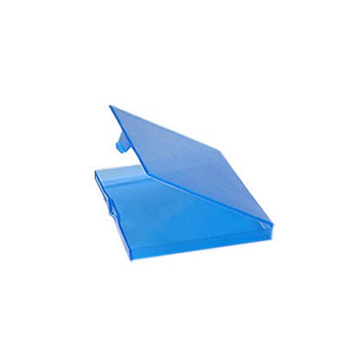 BLUE PLASTIC BUSINESS CARD HOLDER CREDIT CARD WALLET POCKET CASE
