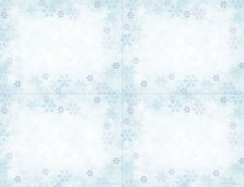 Just Print! Great Papers! Blue Flakes 4 Up Postcard ~ 40 Postcards
