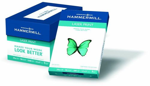 Hammermill Laser Print Paper, 8-1/2 x 17 Inches, Ledger, 98 Bright, 500 Sheets