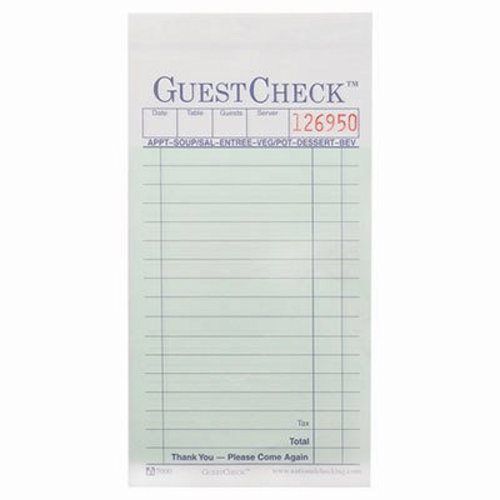 Restaurant Guest Check Pads, Two-Part Carbonless, 50 pads per case (NTC A7000)