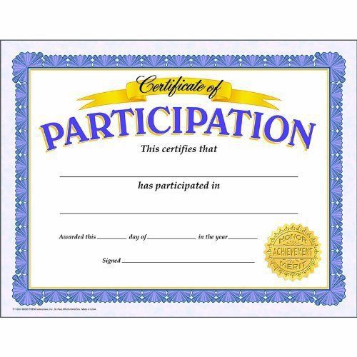 Certificate of Participation Classic Certificates
