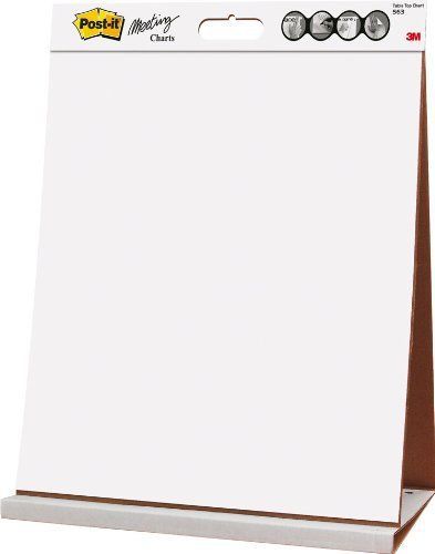 Post-it Tabletop Easel Pad  20 x 23-Inches  White  20-Sheets/Pad