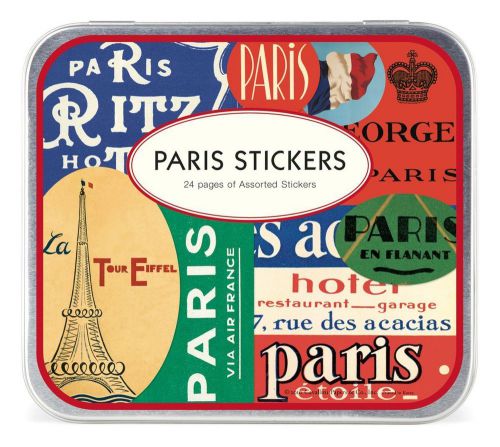 24 Pages of Cavallini Paris Stickers Assorted Styles (100 stickers)